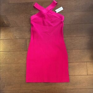 Babaton Hot Pink Mini Dress